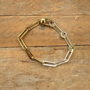 Andi Slim Two-Tone Bracelet